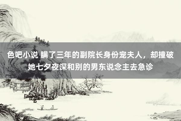 色吧小说 瞒了三年的副院长身份宠夫人，却撞破她七夕夜深和别的男东说念主去急诊
