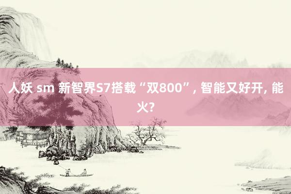 人妖 sm 新智界S7搭载“双800”, 智能又好开, 能火?